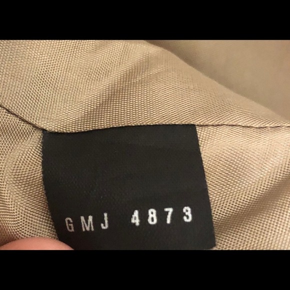 BCBGMaxAzria Y2K Vintage Allover Logo Print Jacket Suede Leather Trim sz 2 - Picture 6 of 12